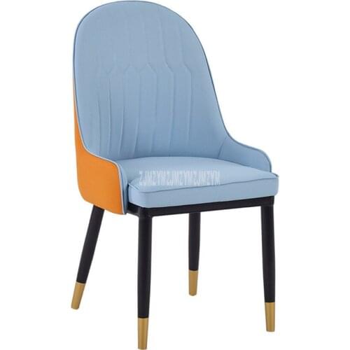 Modern Design Dining Chair Leisure Chair High Backrest PU Leather Sofe Sponge Seat Cushion Living Room Home Popular Furniture