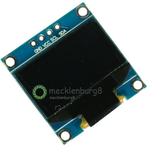 Blue Color 0.96 Inch 12864 128*64 OLED LCD Display Module Controller Driver Board SSD1306 For Arduino 0.96" IIC I2C Communicate
