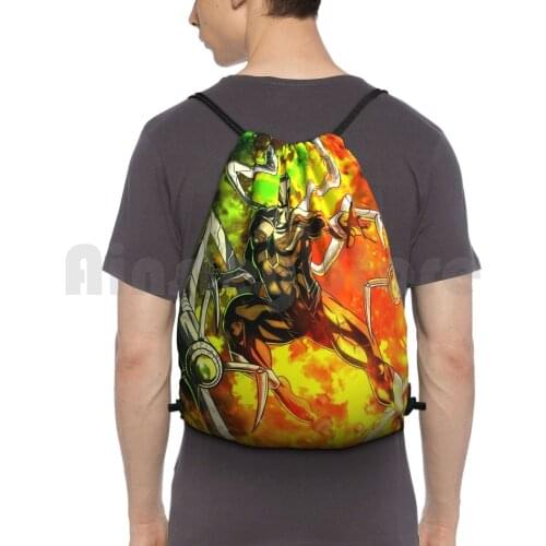 Superior Ock Backpack Drawstring Bag Riding Climbing Gym Bag Spider Hero Villain Superhero Comics Comicbook Artist