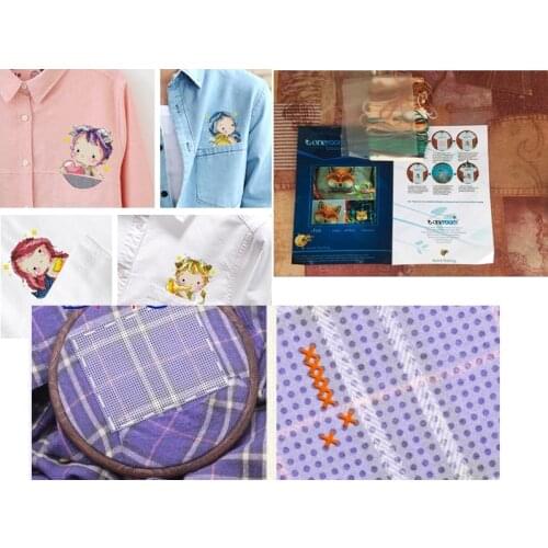 DIY Craft Stitch Cross Stitch water soluble fabric Needlework Embroidery Crafts Counted Cross-Stitching Kit