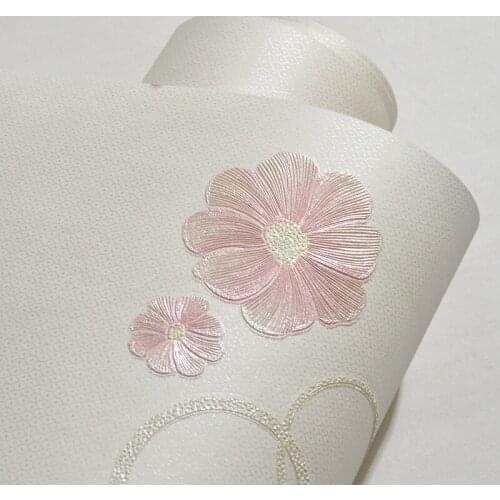 Floral Wallpaper Self-adhesive 3d Stereoscopic Pastoral Flower Self-stick Wallpaper Instant Sticker Wallpaper Wall Paste