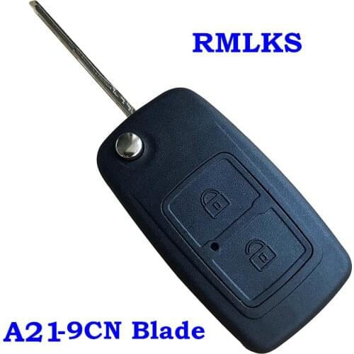 2 Buttons Replacement Flip Folding Remote key shell Case For Chery Tiggo 3 5 QQ E5 A3 A5 E5 Fulwin2 X1 M1 V5 Fob Key Cover A21