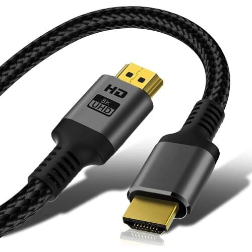 HDMI-compatible 2.1 Cable 8k 60Hz 4K 120Hz 3D High Speed 48Gbps for Splitter Switch Box Extender UHD FHD 3D Xbox PS3 PS4 TV
