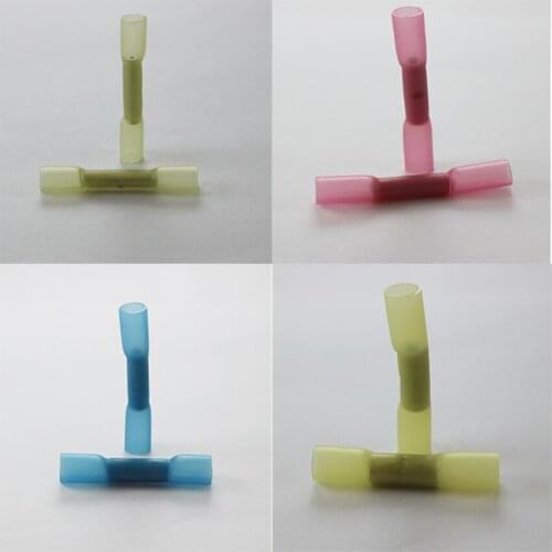 Butt Splice heat shrink water-proof Terminals Block Wire Connector Crimp Insulated Sleeve BHT0.5 1.25 2 5.5 26-10AWG