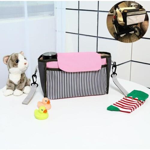 2 Colors Diaper Bag Baby Milk Bottle Insulation Bags Mummy Storage Bag for Baby Stuff Collection Stroller Accessories Baby Care