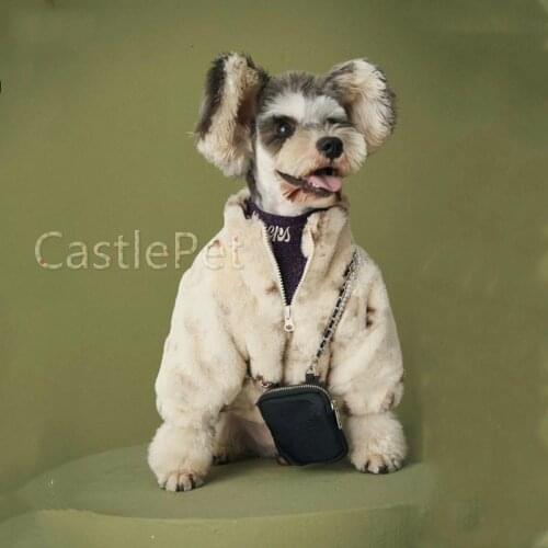 Warm Dog Winter Coat Pet Fleece Jacket Schnauzer French Bulldog Teddy Chihuahua Fashion Puppy Outfit Jacket YH-TKVL