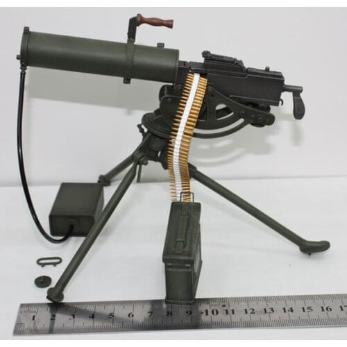 Veyron DML 1/6 Soldier Doll Weapon Accessories US Army M1917 Browning Water Cooled Maxine Heavy Machine Gun Soldier Plastic Mode