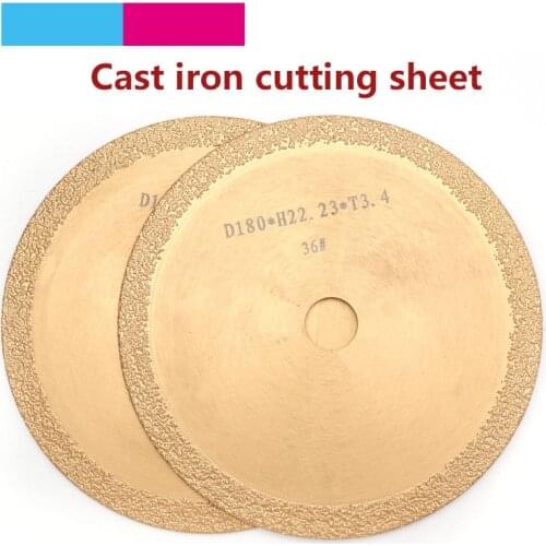 1pc 180x22.23mm Diamond Brazed Circular Saw Blade For Marble Jade Stainless Steel Ceramic Cast Iron Stone Grinding Cutting Discs