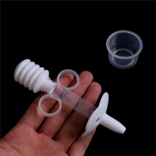 1Pc Hot Anti Choking Infant Needle Type Tool PP Baby Care Untensils Syringe Medicine Feeder with Scale Measuring Cup