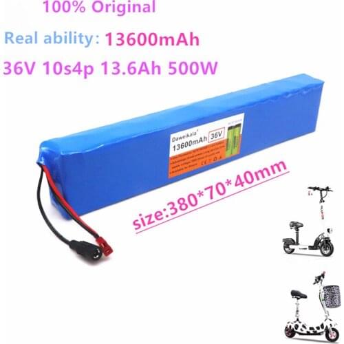 100% Original high power 36V battery 10S4P 13.6Ah 18650 battery pack 500W 42V 13600mAh for Ebike electric bicycle with BMS
