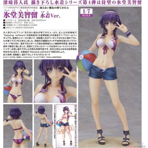 25cm Anime Saekano How to Raise a Boring Girlfriend Swimsuit Ver. Hyodo michiru Spencer Sawamura Sexy girl PVC Figure Toys gifts