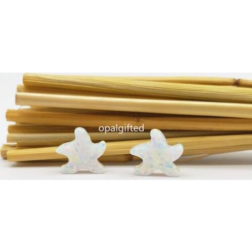 3pcs/lot Free shipping Best 10x11mm White OP17 Starfish Opal Pendant Seastar Opal Bead Beach Opal starfish for Necklace Gift