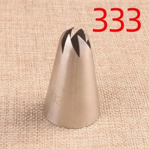 #333 Drop Rose Russian Pastry Nozzles For Cream Icing Piping Nozzles Cake Decoration Tips Leaf Tulip Tips Confectionery