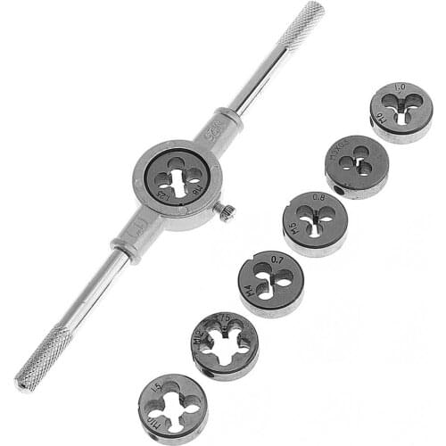 8pcs/lot Tap Wrench Die Set Twist Suit support Inside Chip Removal for Hand / Machine Use