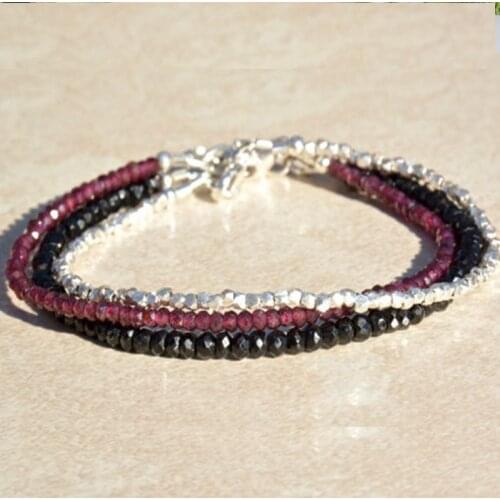 Garnet Gemstone Bracelet Beaded Bracelet