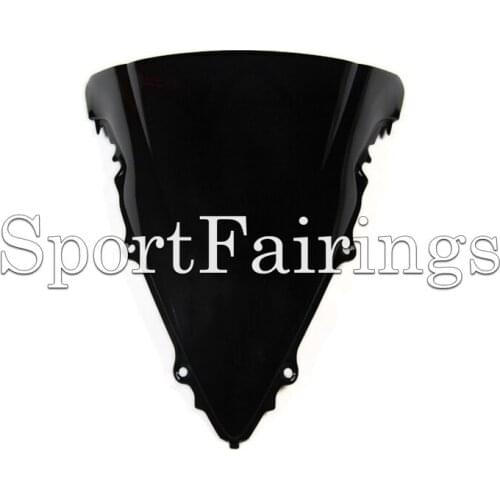 For Yamaha YZF600 R6 03 04 05 2003 2004 2005 Motorcycles Black Tinted Windscreen ABS Double Bubble Black Windshield Windscreen