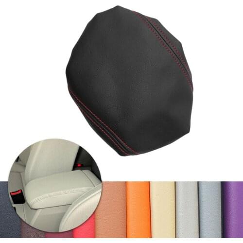 For VW Golf 7 MK7 2014 2015 2016 Car Interior Center Console Armrest Box Pad Cover Microfiber Leather Decor