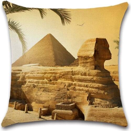 Egyptian Pyramid of Khufu view cushion cover Pillow case Chair sofa seat decorative for home friend kids girl bedroom Decor gift