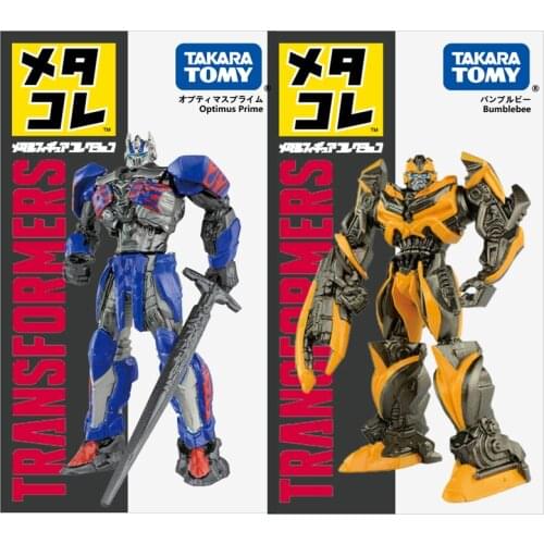 Takara Tomy Transformers Optimus Prime Figure Takara Tomy Bumblebee Diecast Metal Toy Model Kids Toys Collection Gift