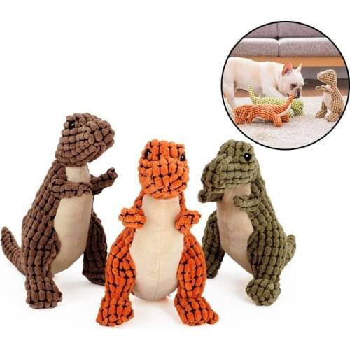 Fleece Large Dinosaur Toys Giant Dogs Pets Interactive Dog Toys For Large Dogs Accessories Chew Toys Plush Stuffing Squeakers