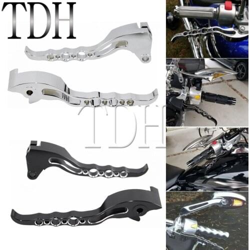 Chrome & Black Loopholes Brake Clutch Lever Hand Control for Suzuki Boulevard M109R 2006-2016 2017 Aluminum