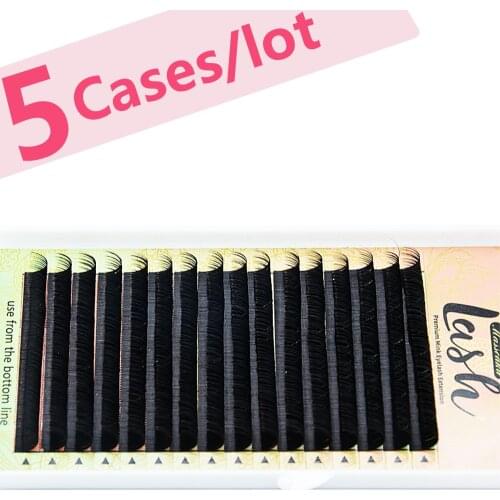 MASSCAKU All Size C/D curl 5 trays ,Individual natural Mink Eyelash Extension