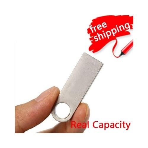 Mini Usb Flash Drive 1TB 2TB Top Quality Waterproof Metal Silver Pendrive Keyring Pen Drive 64GB 32GB 16GB 8GB 128GB 2.0 Gifts