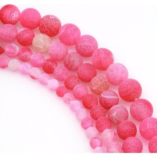 Minimum Order1 ) 8mm Fashion Hot Fire Striped Pink Onyx Beads Accessory Parts For Necklace Bracelet Round Jewelry Making Design