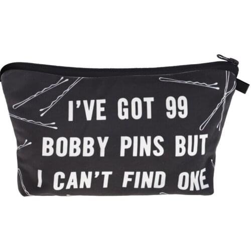 Fashion Cosmetic Bag Print Women Brand makeup bags Cute bag headset candy Cosmetic printing Collection Casual men zipper letter