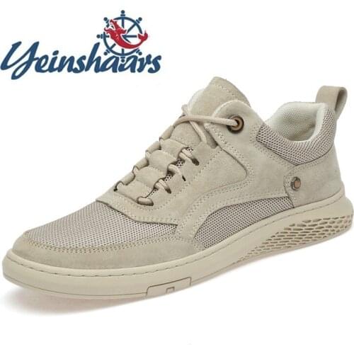 Men Casual Shoes Spring Autumn Breathable Non-Slip Sneakers Male Comfortable Walking Shoes Handmade Footwear Brand Suede Shoes