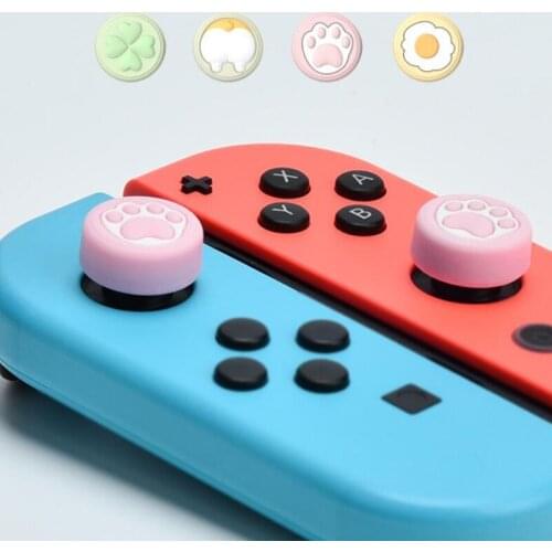 New Cute Girl Love Thumb Stick Grip Cap Joystick Cover For Nintendo Switch NS Lite Joy-Con Controller Nintend Thumbstick Case
