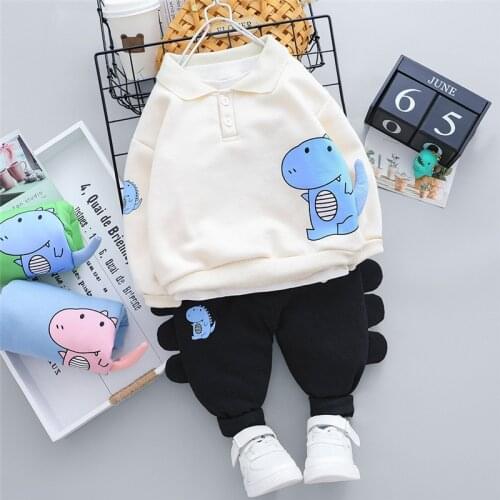0-4 years High quality boy clothing set 2020 autumn winter new fashion cartoon thicken kid children toddler baby boy clothing