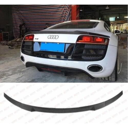 High quality Carbon Fiber Rear Trunk Lip Spoiler Wing Fits For Audi R8 V8 V10 2010-2016