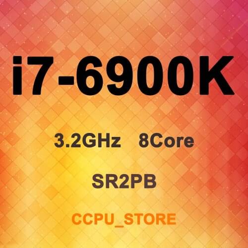Core i7-6900K SR2PB 3.2GHz 8Core 16Thread 20MB 140W LGA2011-3 CPU Processor