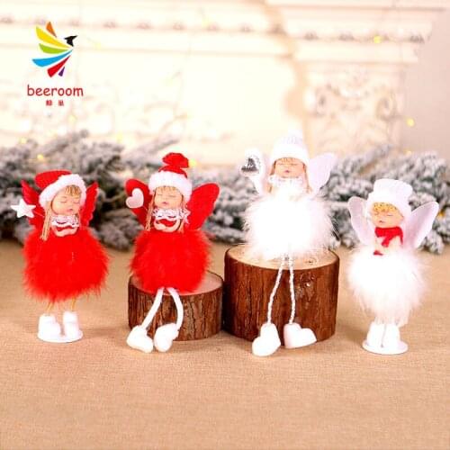 Christmas Decoration DIY Cute Sitting Angel Doll Desktop Decoration Christmas Decoration Crafts 9.5X20.5CM