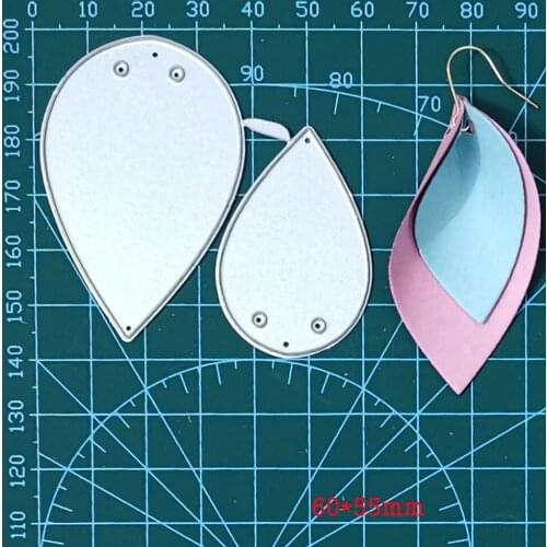 Drop Earring Metal Cutting Dies For Stamps Scrapbooking Handmade Stencils DIY Paper Album Cards Decor Embossing 2021 New