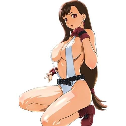 Cartoons Sexy Beauty Final Fantasy Car Sticker Car Styling Vinyl Motorcycl Decals Cover Scratches Waterproof PVC 13cm X 9cm