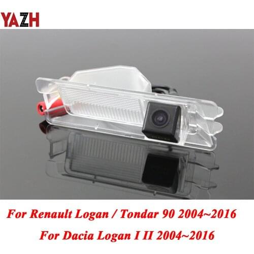 YAZH For Renault Logan / Tondar / For Dacia Logan I II HD Car Wireless Rear View Camera HD CCD Night Vision LED Light Waterproof