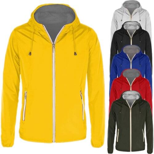 Vest mens waterproof half season Double faced blue black white red jacket hooded Slim Fit Anti-rain