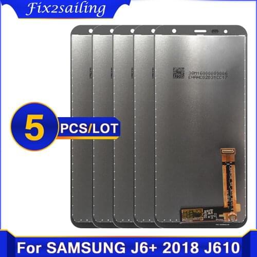 5 pcs/lot Original LCDS For Samsung Galaxy J4+ 2018 J4 Plus J415 J415F LCD Display Touch Screen Digitizer For J6+ J6 Plus J610