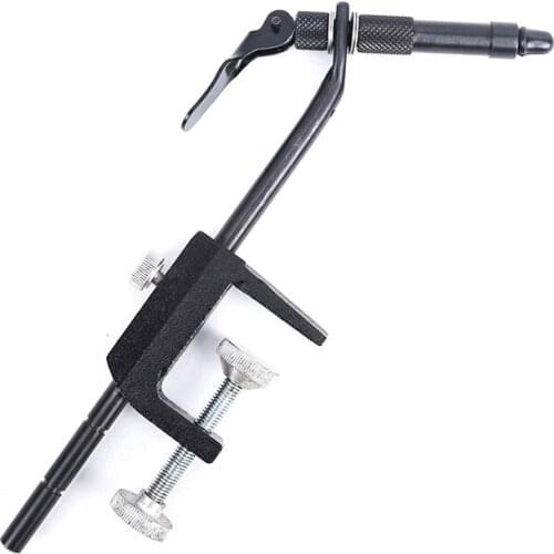 1Pcs Matte Black Iron Rotary C-Clamp Fly Tying Vise Fly Tying Fishing Beginner Travellers Fly Hook Tool