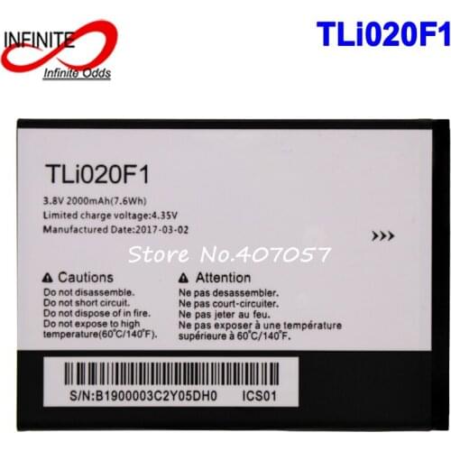 10PCS 2000mah TLI020F1 Battery for TCL J720T J726T Alcatel One Touch Pop 2 5042d C7 7040 OT-7040 OT-7040D Accumulator
