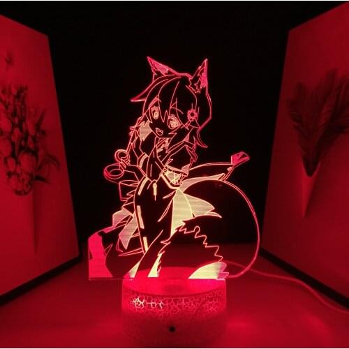 3D LED Lamp The Helpful Fox Senko San Figure Nightlight Color Changing Usb Battery Table Light for Girls Bedroom Decor Light
