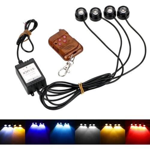 4 in 1 Wireless Remote Control Car Eagle Eye DRL Led Daytime Running Light 12V Reversing Signal Automobiles Lamp DRL Car styling