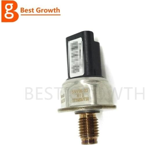 55PP06-03 Fuel Rail Pressure Sensor 9658227880 For Peugeot 307 206 Citroen C1 C2 C3 C4 Xsara Berlingo Picasso 1.4 1.6 HDI 1920GW