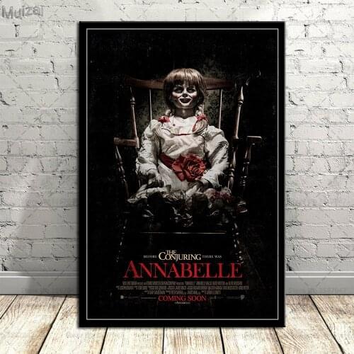 Annabelle Poster Classic Movie Canvas Painting Posters and Prints Wall Art Picture for Living Room Home Decor