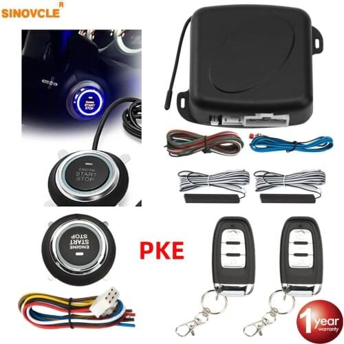 Hippcron Car Alarm Remote Control Car Keyless Entry Engine Start Alarm System Push Button Remote Starter Stop Auto