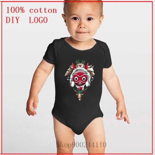 Forest-Protectors Anime Movie Princess Mononoke Studio Ghibli boy and girl Bodysuit Baby Costumes Pajamas Suit Baby Jumpsuit