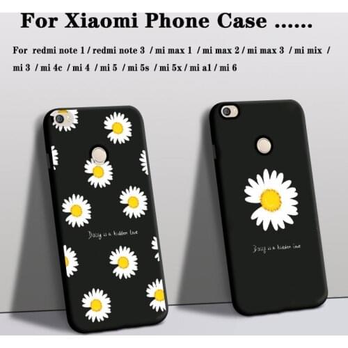 Phone Case For xiaomi redmi note 3 2 1 4 Cover Silicon mi max 1 2 3 mix A1 m5 5S MI 6 4c MI3 MI5 Case Rose Flower Floral Cover