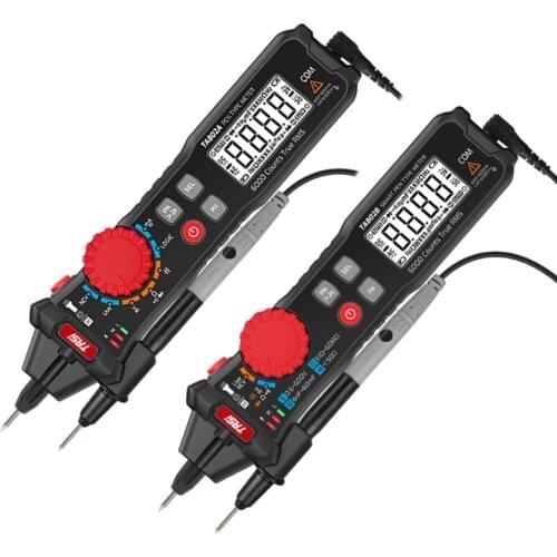 TA802 Pen Digital Multimeter 6000 Counts True RMS Voltage Meter Smart Pen-type Meter with Logic Level Test for Measuring DC/AC